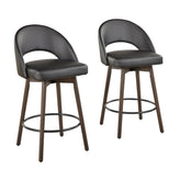 Renee Upholstered 26" Fixed-Height Counter Stool - Set of 2
