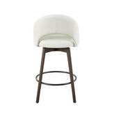 Renee Upholstered 26" Fixed-Height Counter Stool - Set of 2
