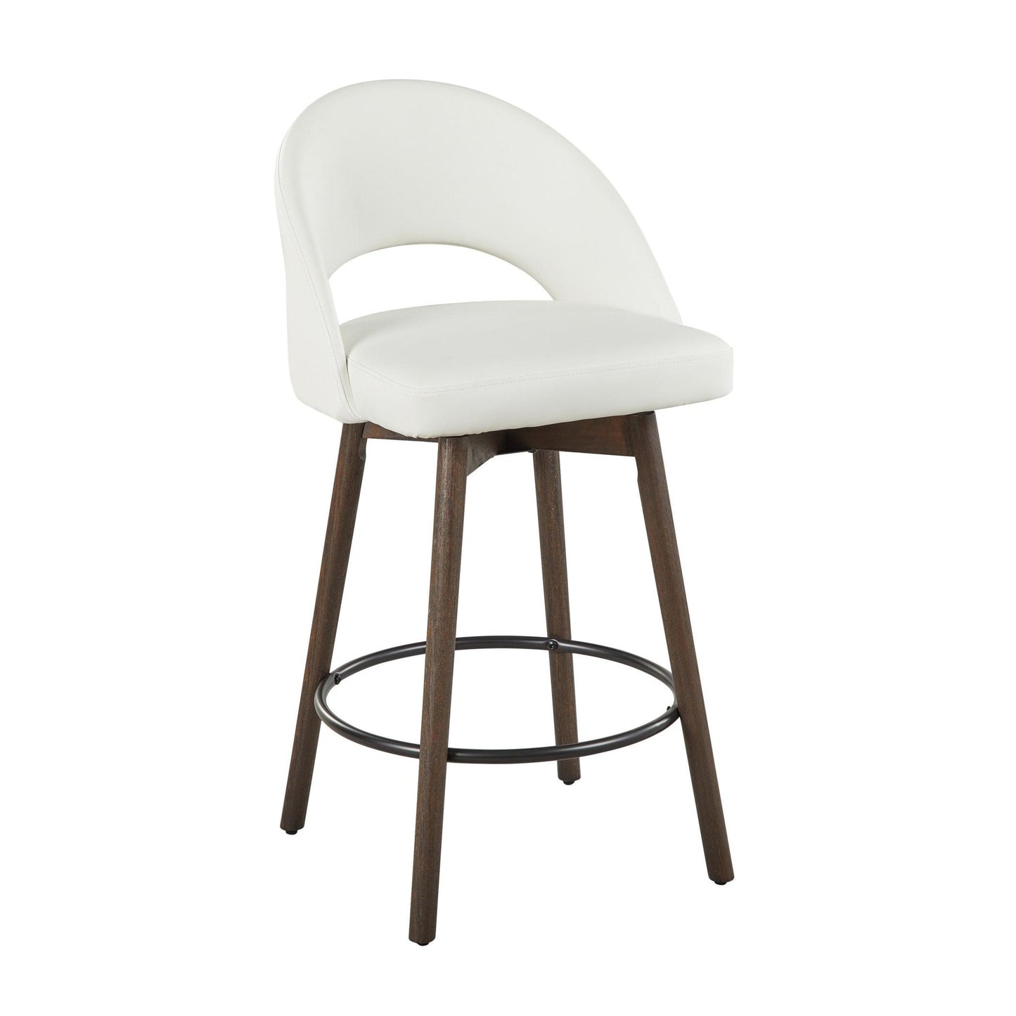 Renee Upholstered 26" Fixed-Height Counter Stool - Set of 2