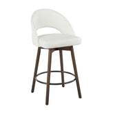 Renee Upholstered 26" Fixed-Height Counter Stool - Set of 2