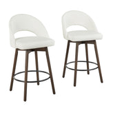 Renee Upholstered 26" Fixed-Height Counter Stool - Set of 2