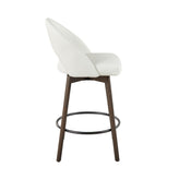 Renee Upholstered 26" Fixed-Height Counter Stool - Set of 2