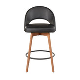 Renee Upholstered 26" Fixed-Height Counter Stool - Set of 2