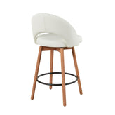 Renee Upholstered 26" Fixed-Height Counter Stool - Set of 2
