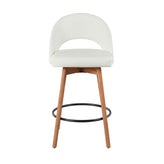 Renee Upholstered 26" Fixed-Height Counter Stool - Set of 2