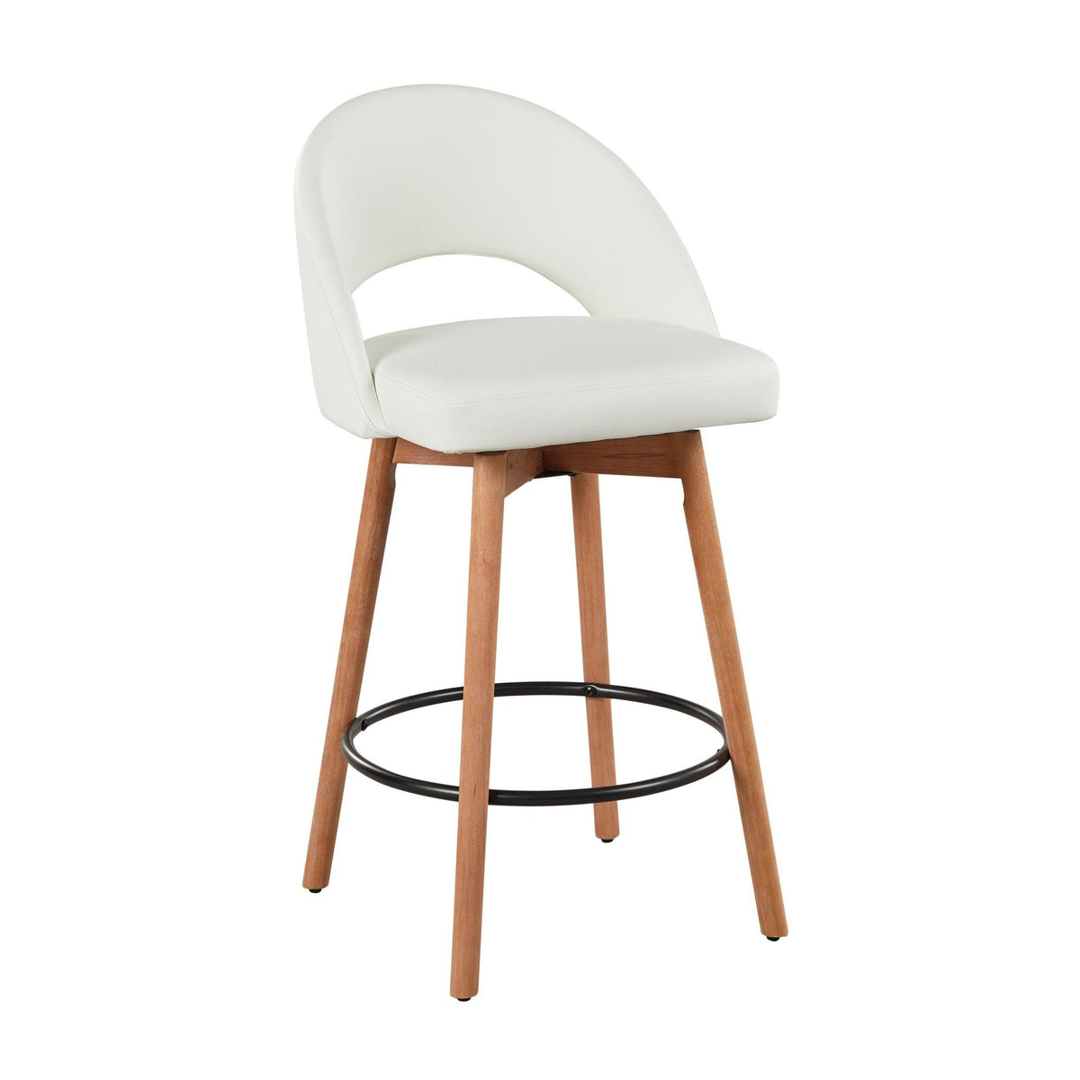 Renee Upholstered 26" Fixed-Height Counter Stool - Set of 2