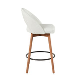 Renee Upholstered 26" Fixed-Height Counter Stool - Set of 2