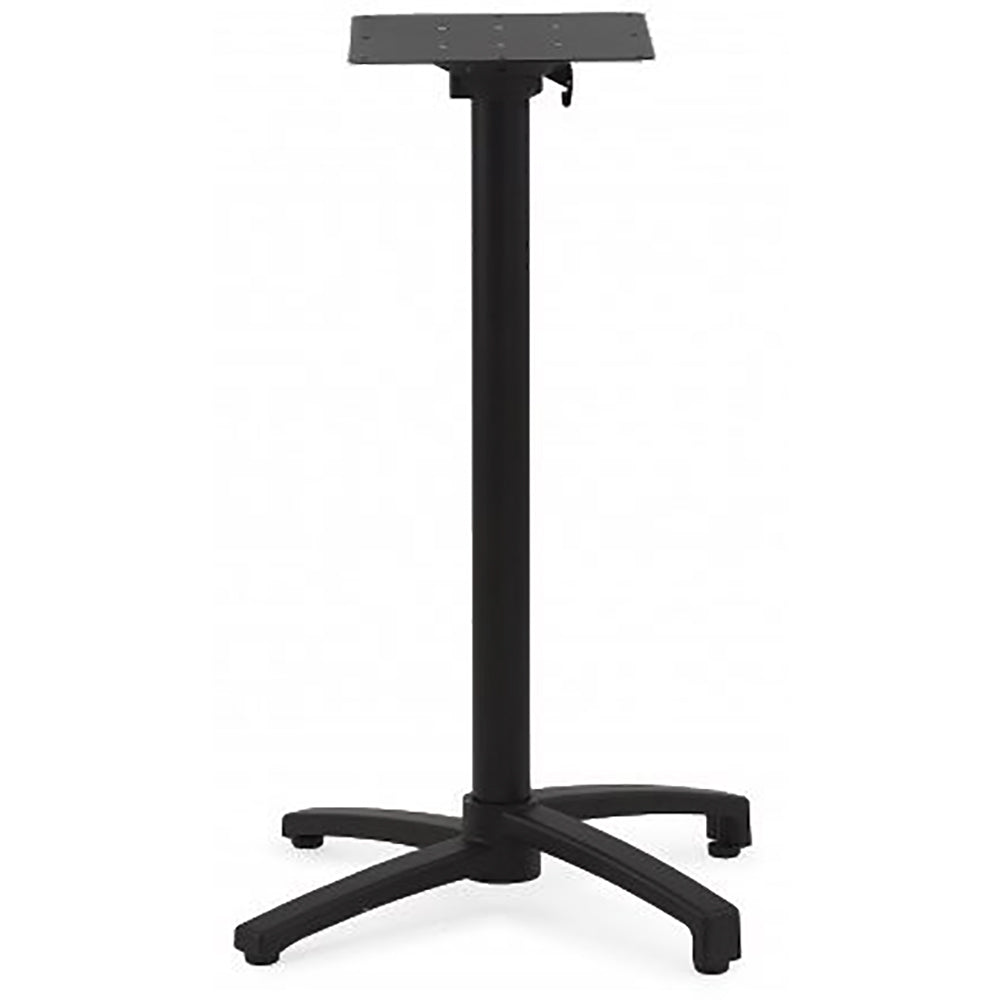Black Aluminum Outdoor Offset X-Style Folding Table Bases