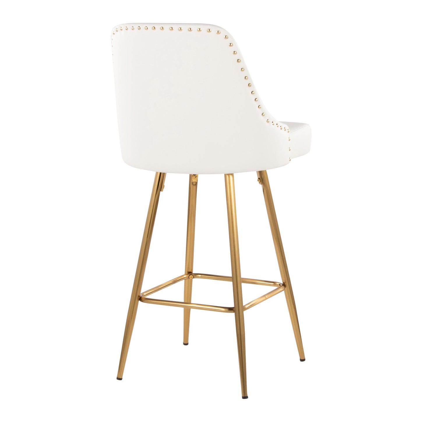 Studded Marcel 27" Fixed-Height Counter Stool - Set of 2