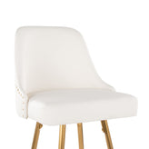 Studded Marcel 27" Fixed-Height Counter Stool - Set of 2