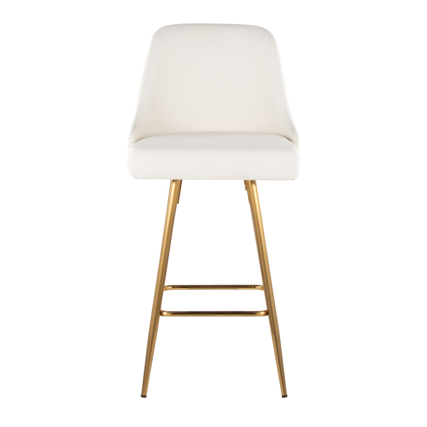 Studded Marcel 27" Fixed-Height Counter Stool - Set of 2