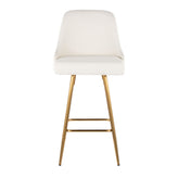 Studded Marcel 27" Fixed-Height Counter Stool - Set of 2