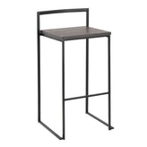 Fuji Stacker 30" Fixed-Height Barstool - Set of 2