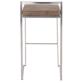 Fuji Stacker 30" Fixed-Height Barstool - Set of 3