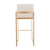 Fuji High Back 30" Fixed-Height Barstool - Set of 3