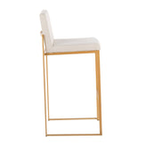 Fuji High Back 30" Fixed-Height Barstool - Set of 3