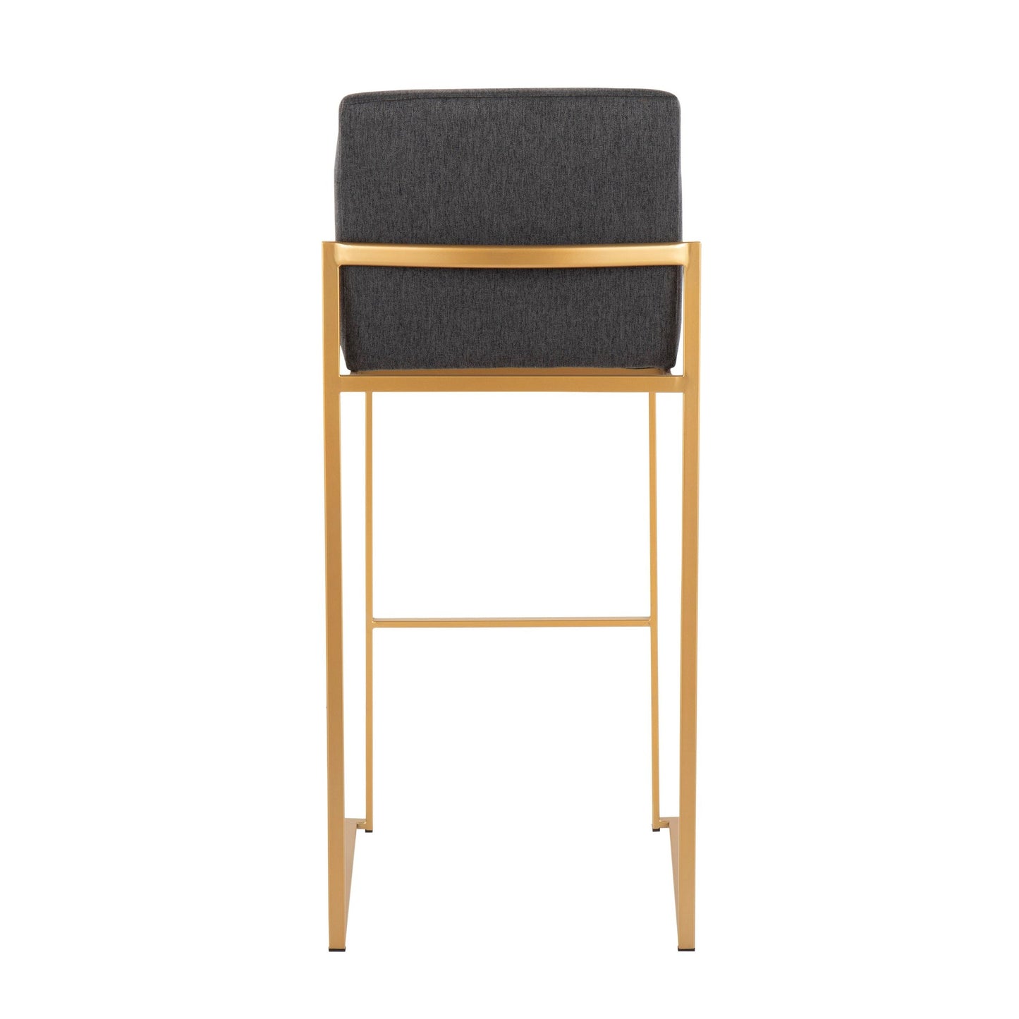 Fuji High Back 30" Fixed-Height Barstool - Set of 3