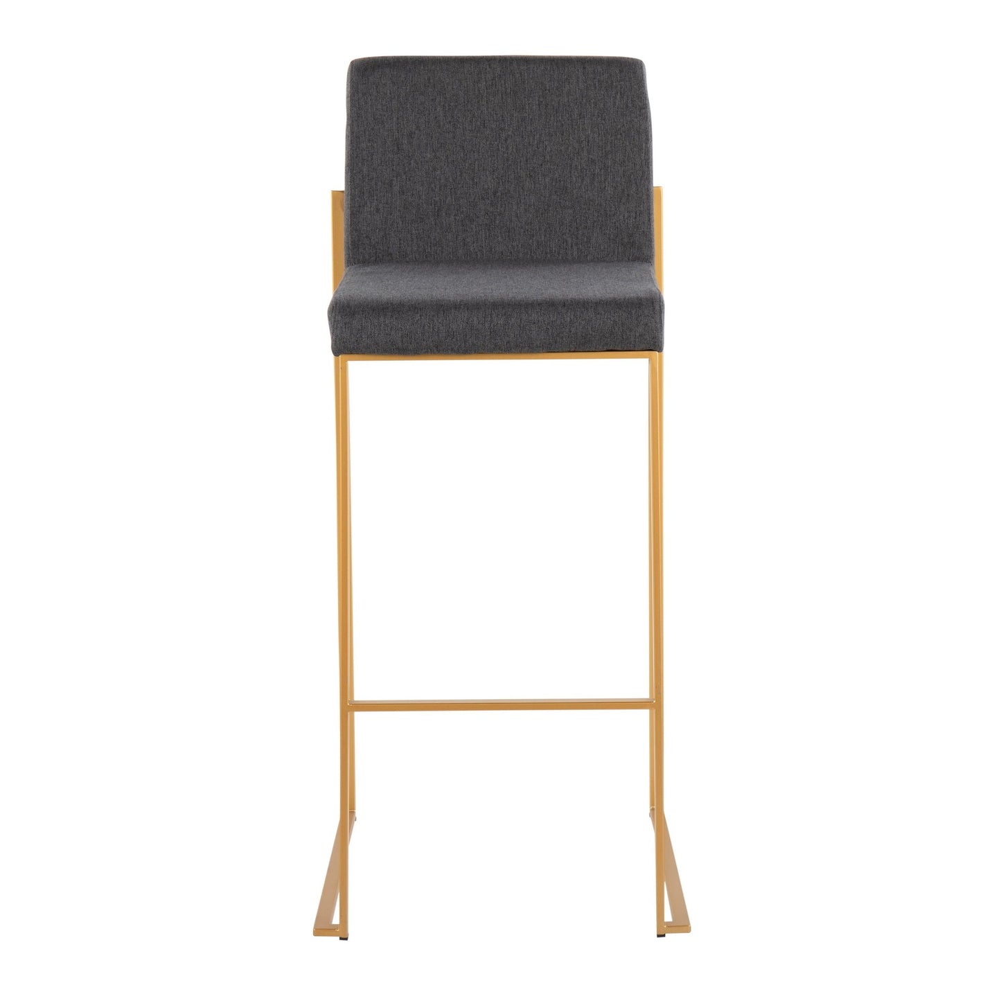 Fuji High Back 30" Fixed-Height Barstool - Set of 3
