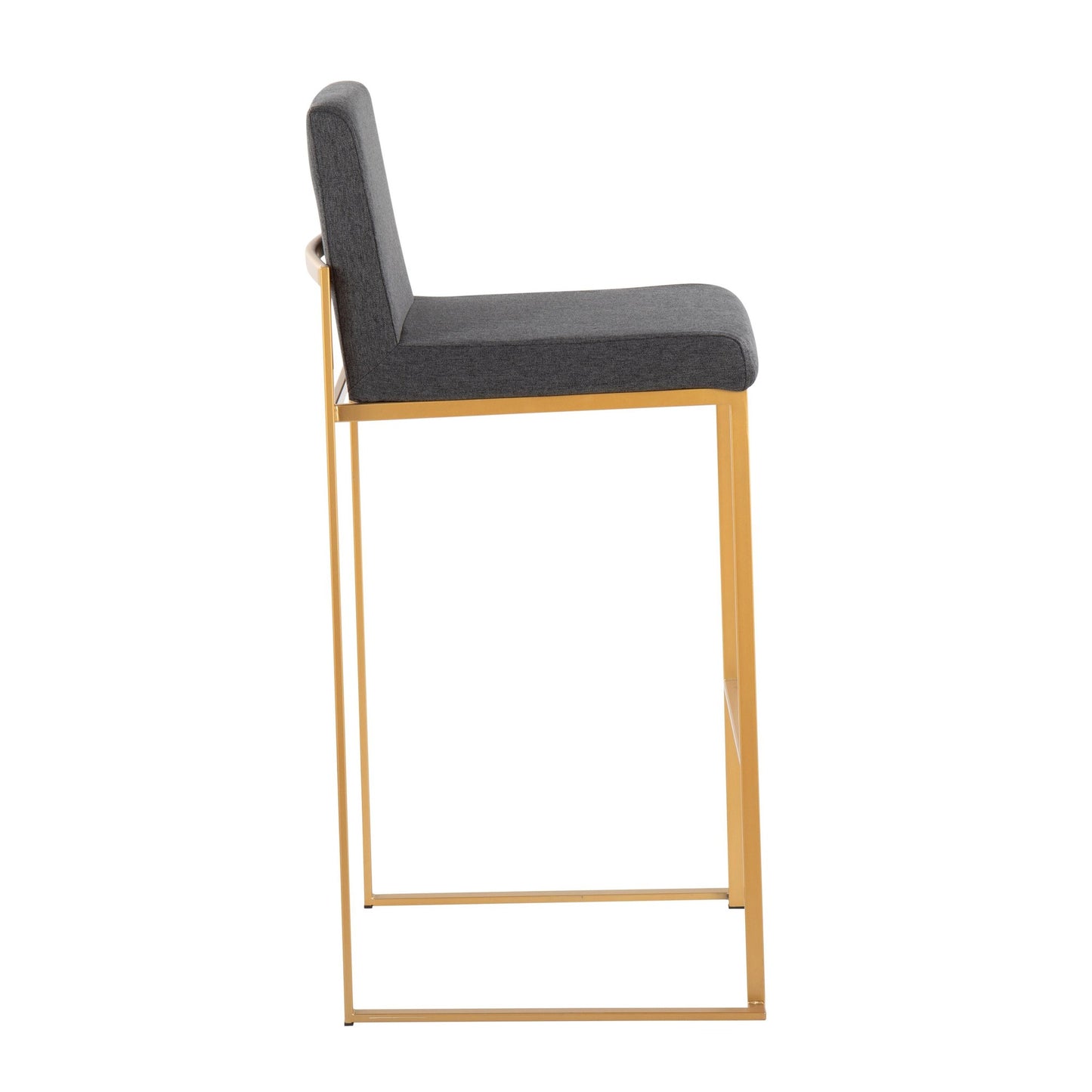 Fuji High Back 30" Fixed-Height Barstool - Set of 3