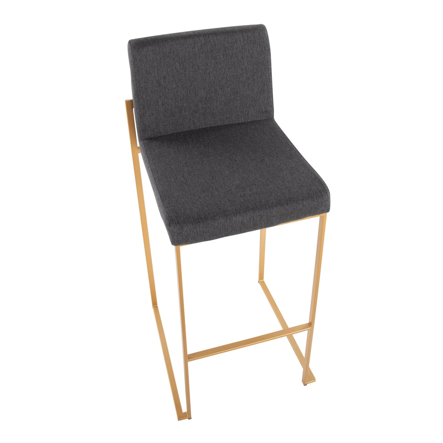 Fuji High Back 30" Fixed-Height Barstool - Set of 3
