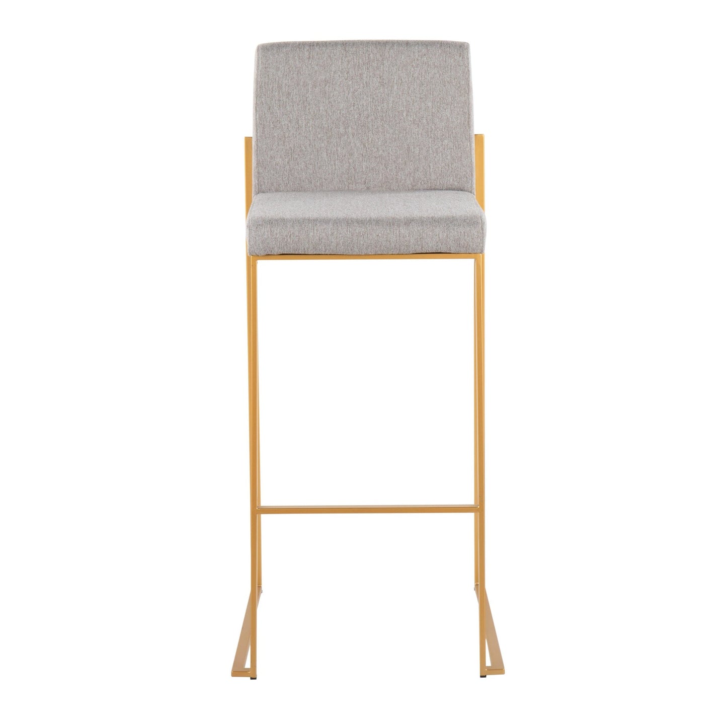 Fuji High Back 30" Fixed-Height Barstool - Set of 3