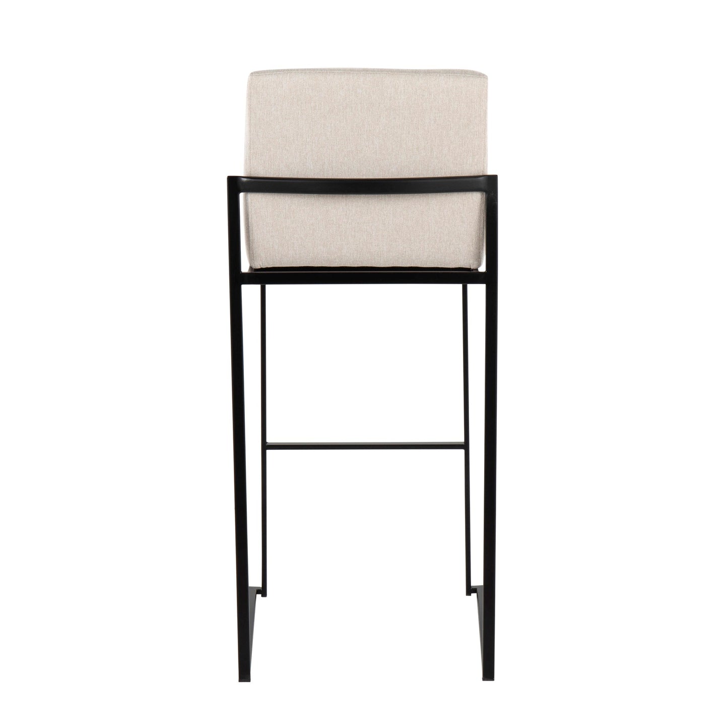 Fuji High Back 30" Fixed-Height Barstool - Set of 3