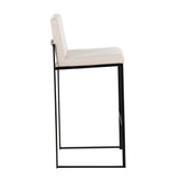 Fuji High Back 30" Fixed-Height Barstool - Set of 3
