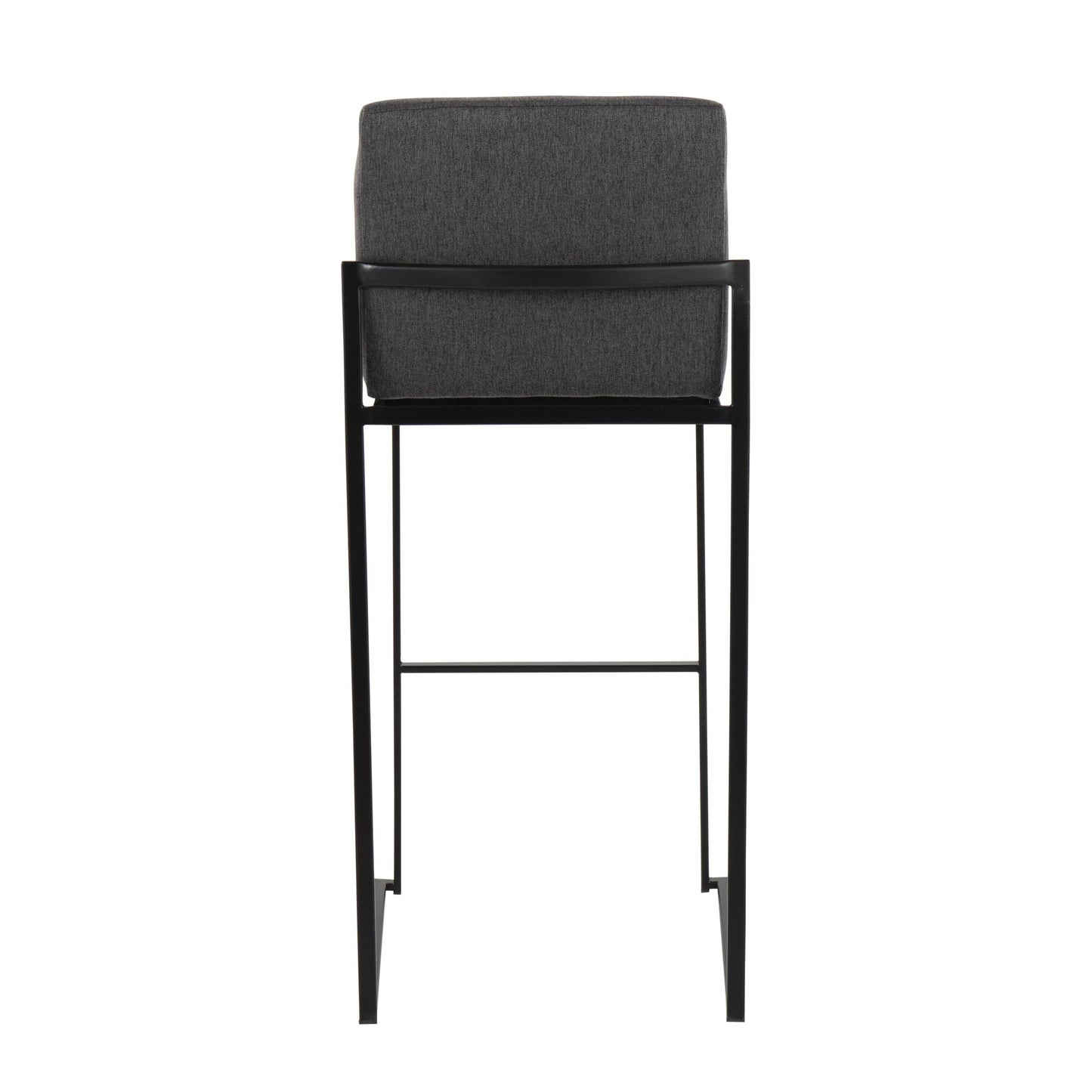 Fuji High Back 30" Fixed-Height Barstool - Set of 3