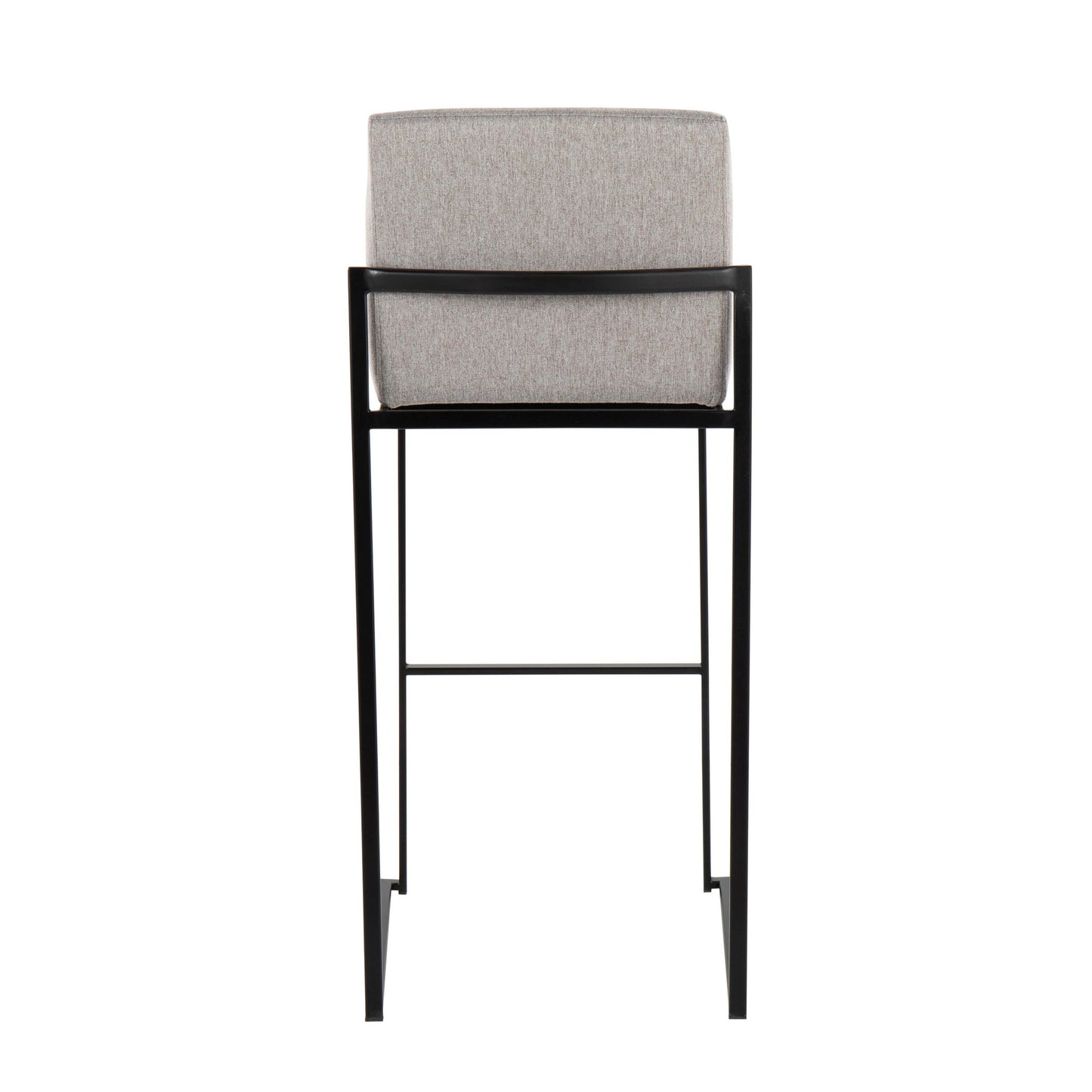 Fuji High Back 30" Fixed-Height Barstool - Set of 3