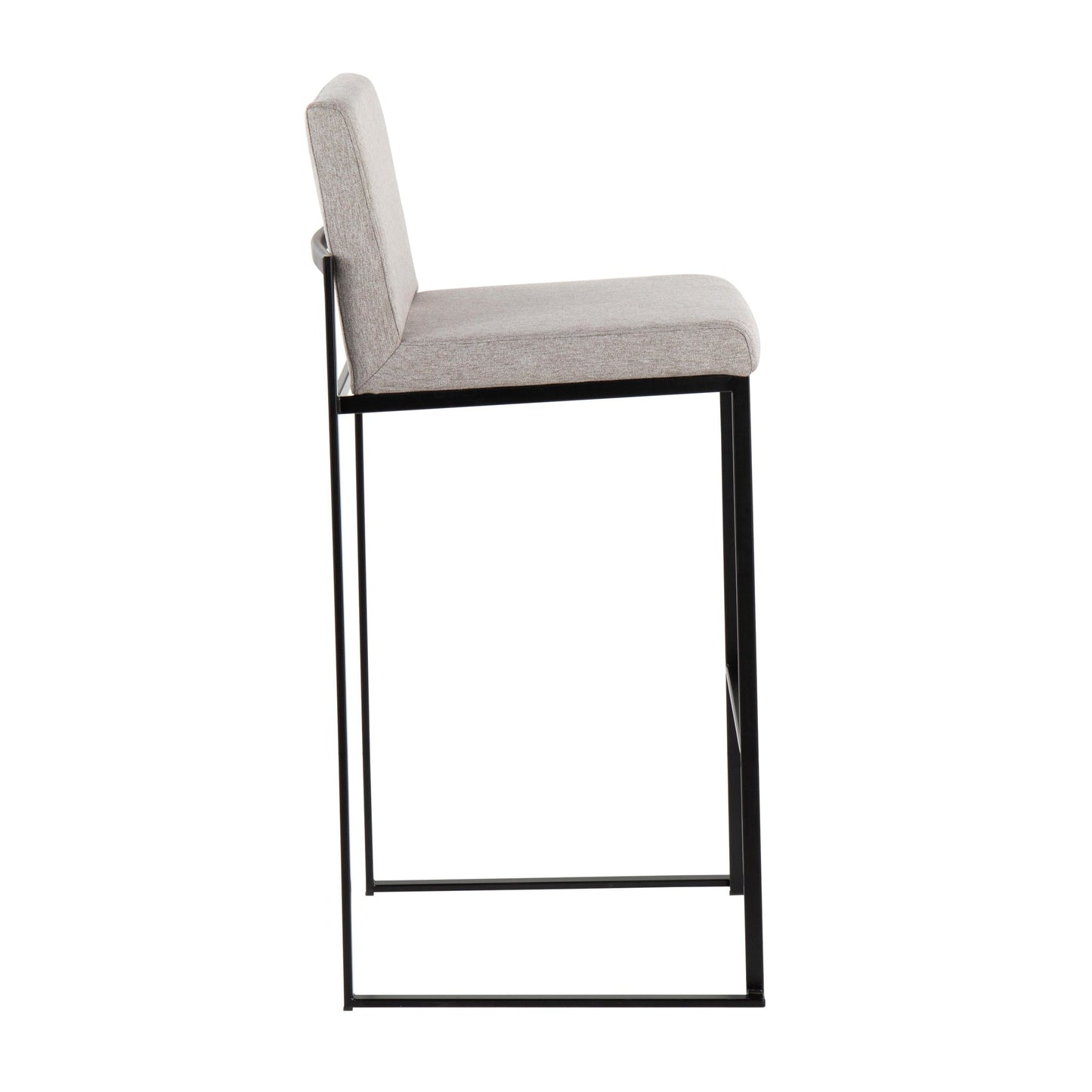 Fuji High Back 30" Fixed-Height Barstool - Set of 3