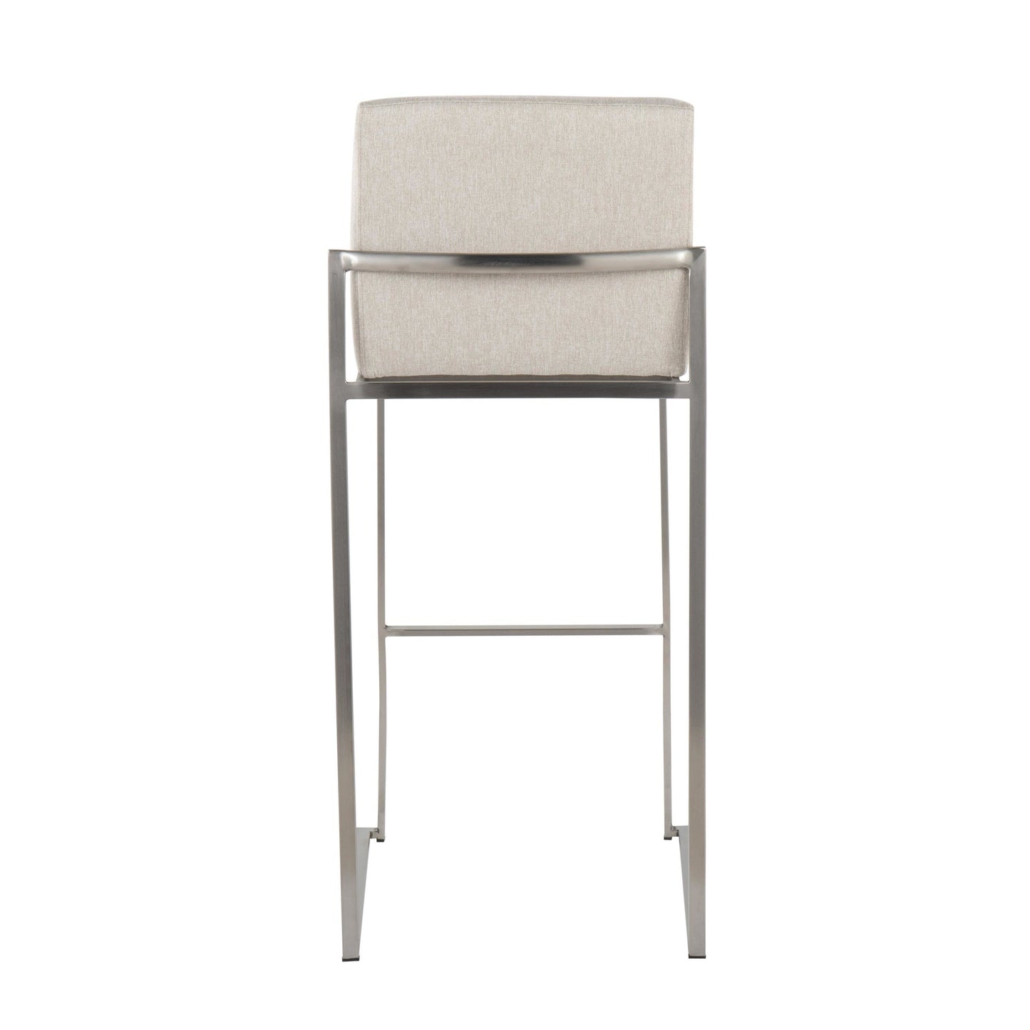 Fuji High Back 30" Fixed-Height Barstool - Set of 3