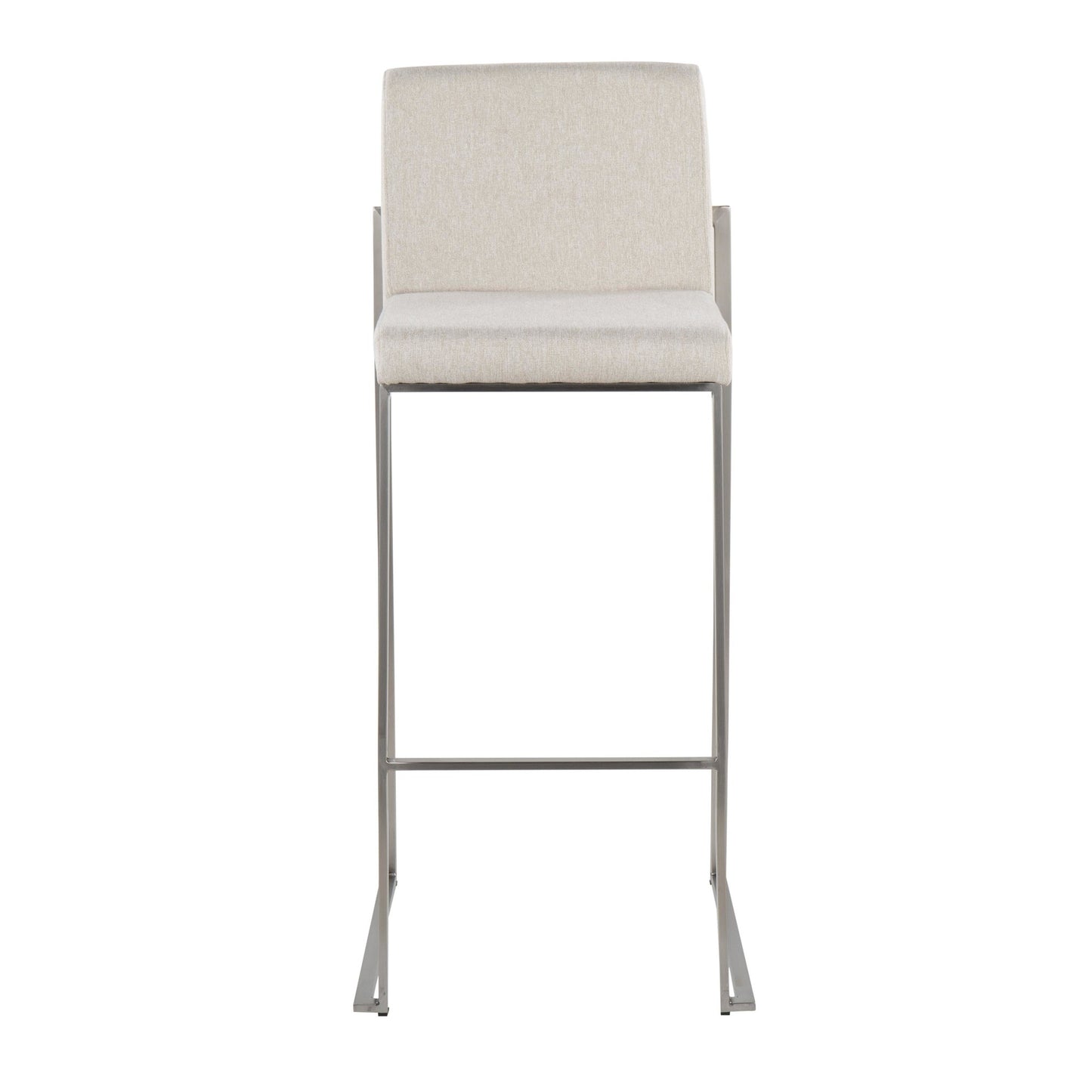 Fuji High Back 30" Fixed-Height Barstool - Set of 3
