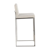 Fuji High Back 30" Fixed-Height Barstool - Set of 3