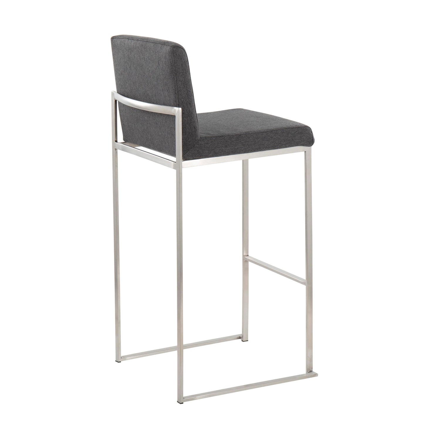 Fuji High Back 30" Fixed-Height Barstool - Set of 3
