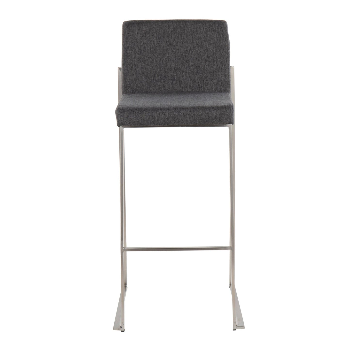 Fuji High Back 30" Fixed-Height Barstool - Set of 3