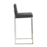 Fuji High Back 30" Fixed-Height Barstool - Set of 3