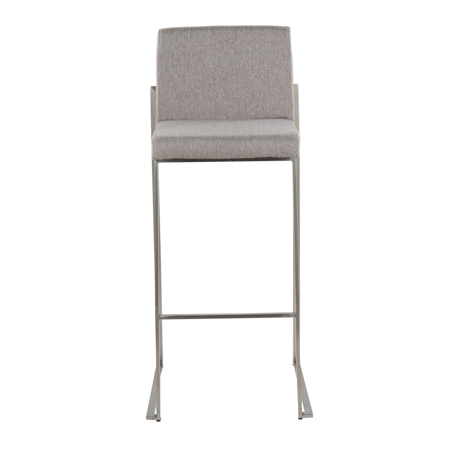 Fuji High Back 30" Fixed-Height Barstool - Set of 3
