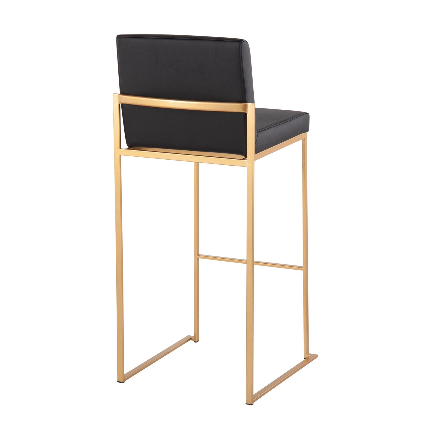 Fuji High Back 30" Fixed-Height Barstool - Set of 3
