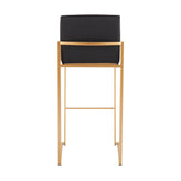 Fuji High Back 30" Fixed-Height Barstool - Set of 3