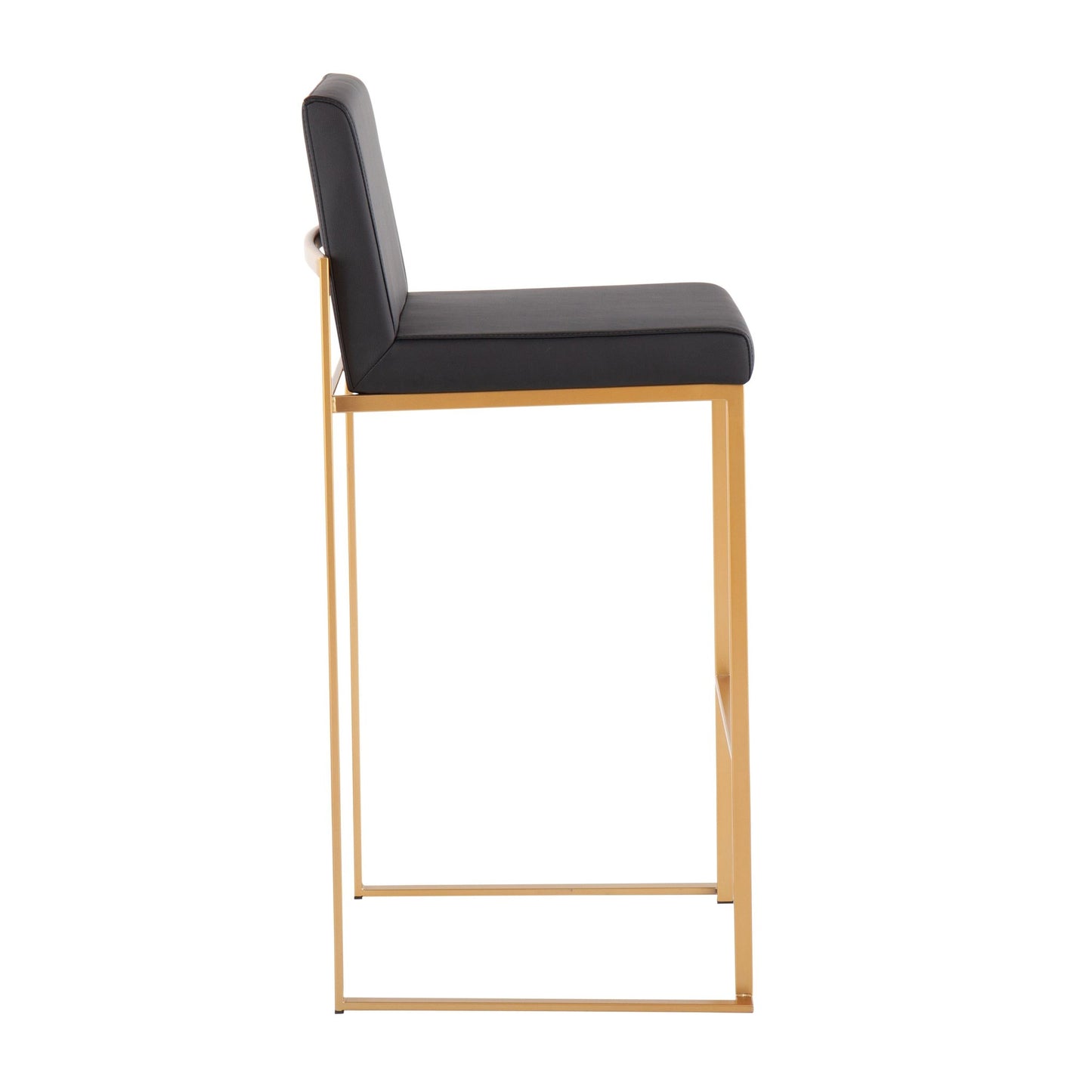 Fuji High Back 30" Fixed-Height Barstool - Set of 3
