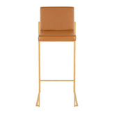 Fuji High Back 30" Fixed-Height Barstool - Set of 2