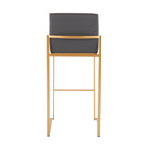 Fuji High Back 30" Fixed-Height Barstool - Set of 3