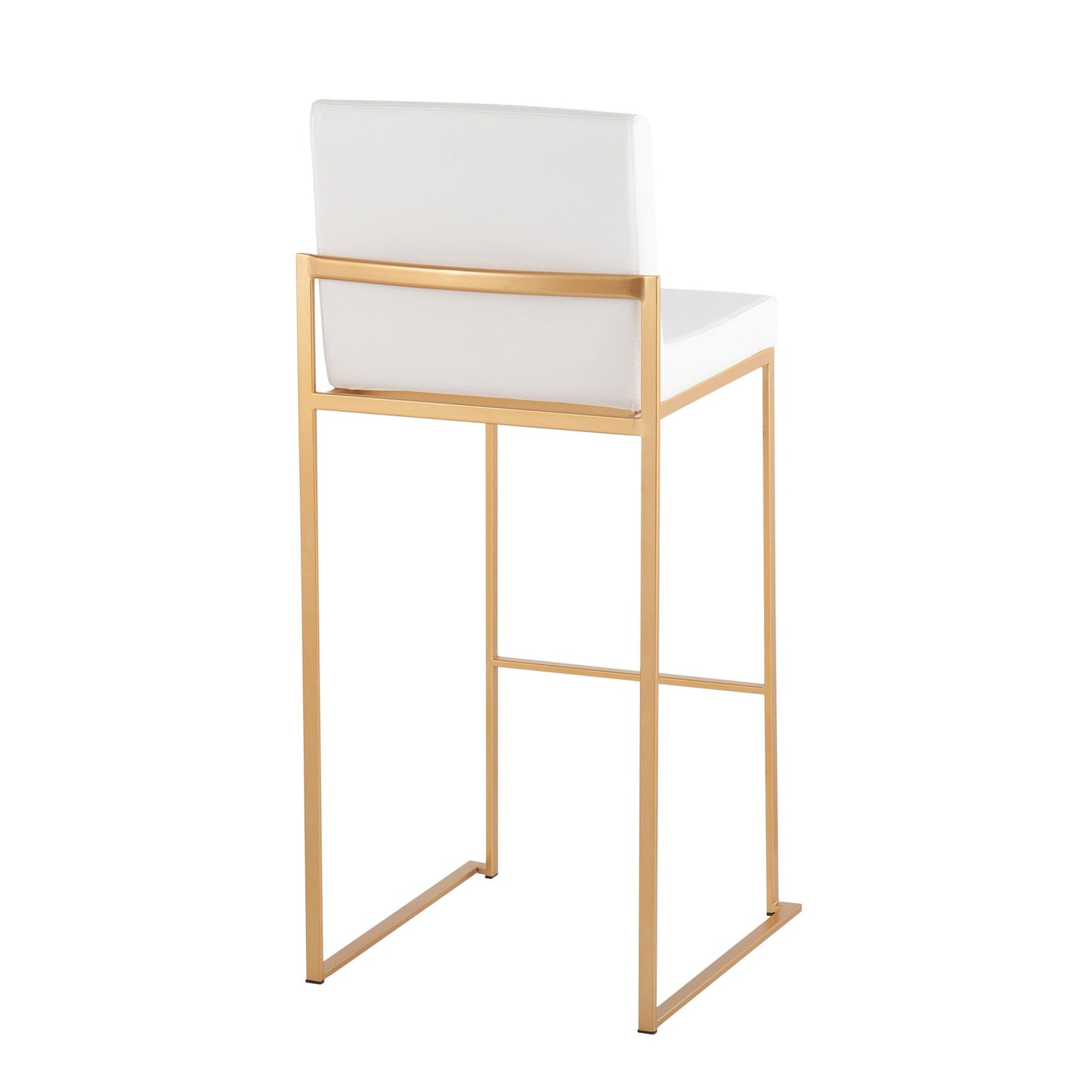 Fuji High Back 30" Fixed-Height Barstool - Set of 3
