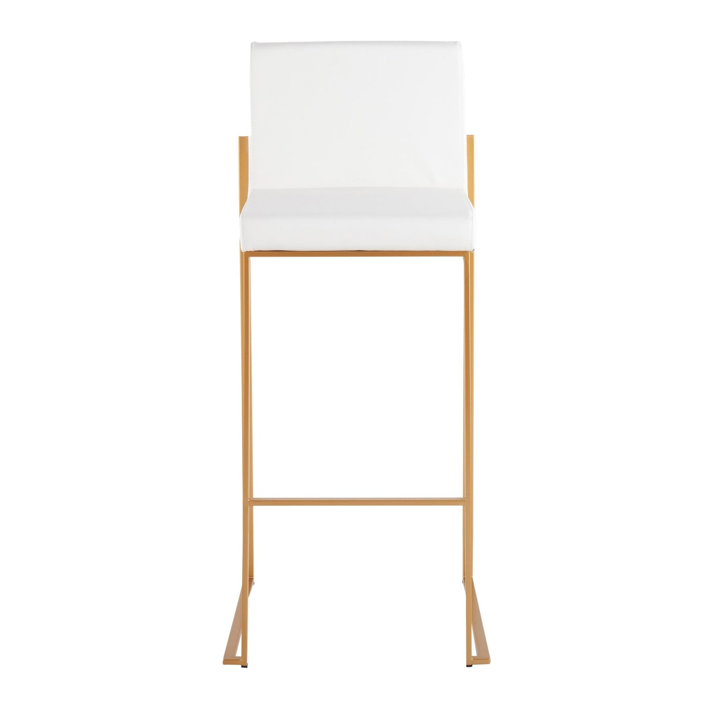 Fuji High Back 30" Fixed-Height Barstool - Set of 3