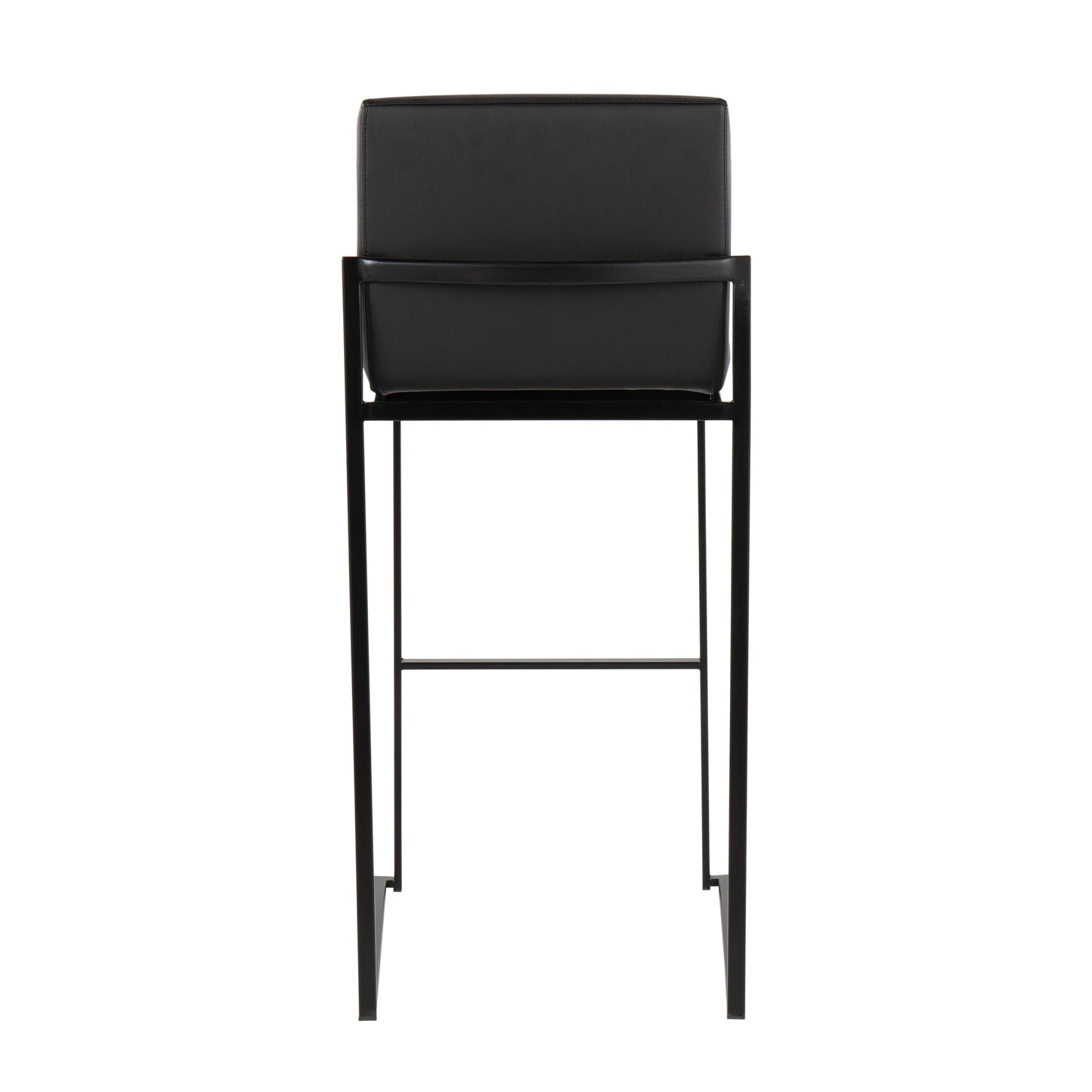 Fuji High Back 30" Fixed-Height Barstool - Set of 3