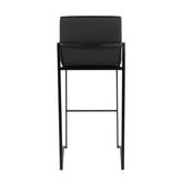 Fuji High Back 30" Fixed-Height Barstool - Set of 3