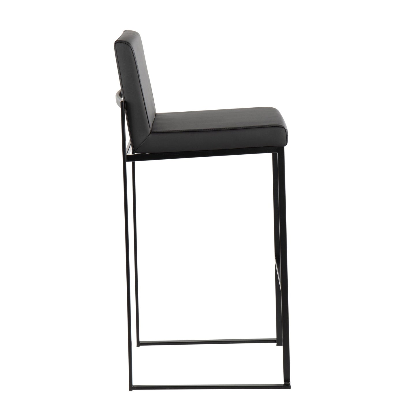 Fuji High Back 30" Fixed-Height Barstool - Set of 3