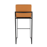 Fuji High Back 30" Fixed-Height Barstool - Set of 2