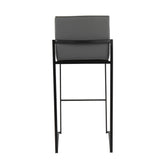 Fuji High Back 30" Fixed-Height Barstool - Set of 3