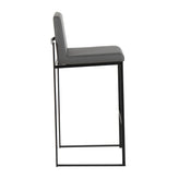 Fuji High Back 30" Fixed-Height Barstool - Set of 3